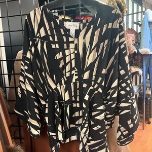 Joseph Ribkoff Tropical Peplum Top